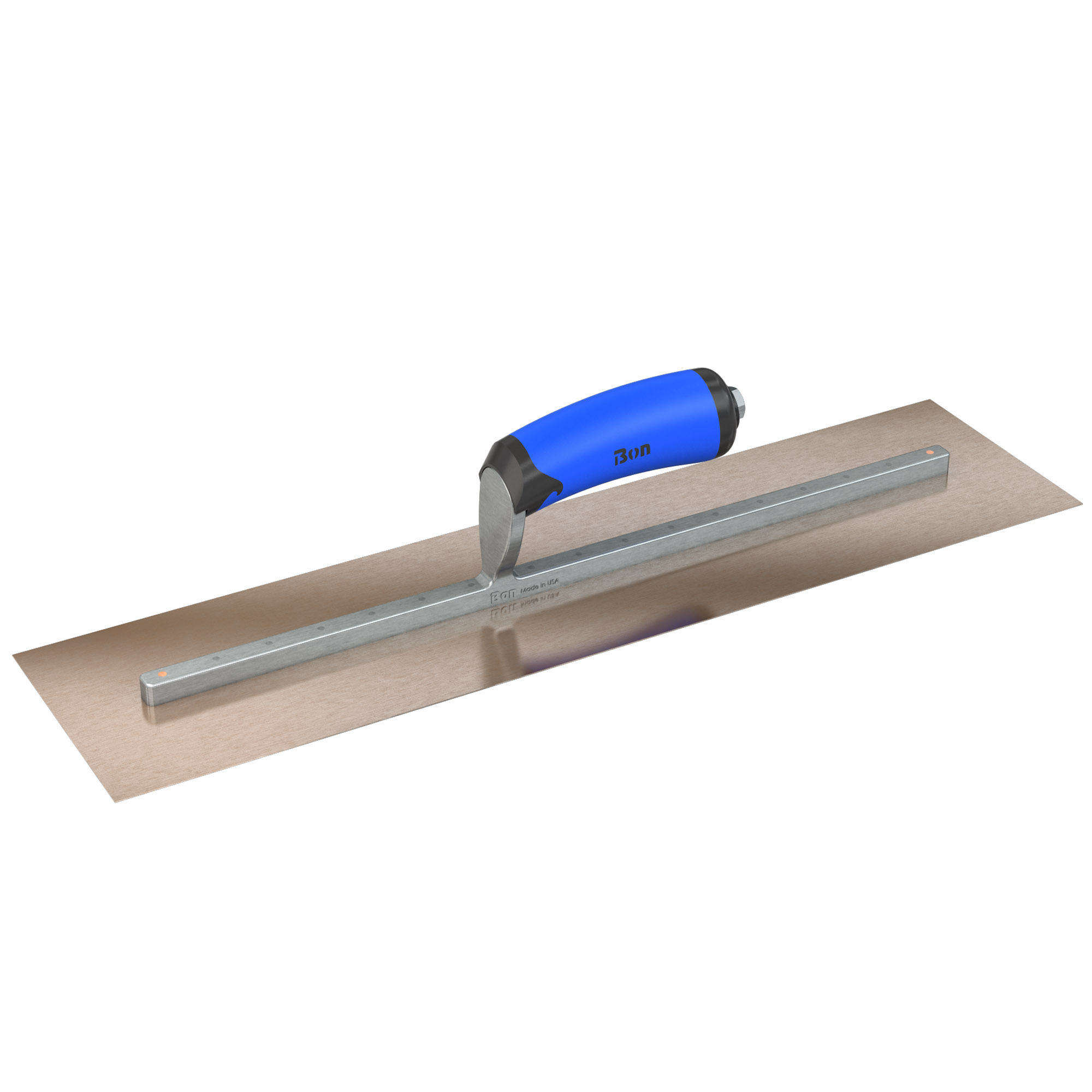 Bon Steel City, Finish Trowel-Sq.-Golden Stnls-20 x 5-CMFT Grip, Width 5 in, Length 20 in, Blade Material Stainless Steel, Model# 67-132